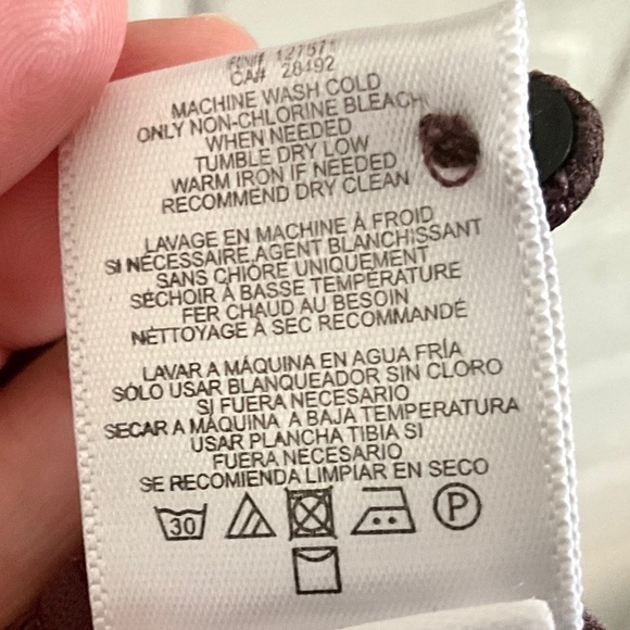 RVCA Blouse Coquette Darling Boho chocolate brown lace short sleeve M - Picture 10 of 12